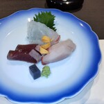 瀬戸内味覚処 芸州 本店 - 刺身三種盛り