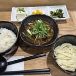 みつ葉 - 煮込みつけうどん定食 ハーフ