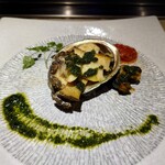 京橋 鉄板焼き 神戸牛 Sublime - バター焼き鮑