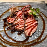 京橋 鉄板焼き 神戸牛 Sublime - ローストビーフのバルサミコ酢ソース