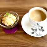 モアカフェ - 料理写真:ほろ苦コーヒーゼリー(キャラメルソース) ドリンクセット