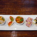 ラ スピーゴラ - 前菜５品