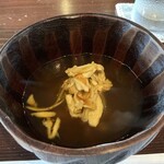 たでの葉 - スッポンのお吸い物