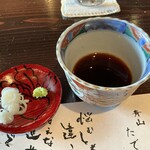 たでの葉 - お蕎麦のツユと薬味