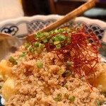 玉河 三鷹店 - 肉そぼろあんの揚げ出し豆腐