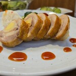 キッチン ブルー グローブ - 正面から、ガランティーヌは厚いね