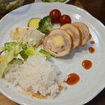 キッチン ブルー グローブ - 再びワンプレート