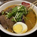 スープカリー スアゲ プラス - 道産牛ロースカレー　1900円