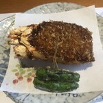 活伊勢海老料理 中納言 - 伊勢海老の甲羅揚げ。中のかぼちゃがまた美味しい