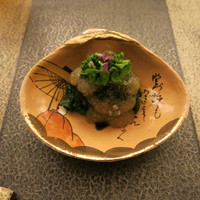 日本料理 晴山 - 菜の花のジュレ寄せ