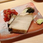 すが弥 - 蒸し鮑です。黒鮑です