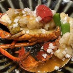 やす多” - 伊勢海老の甘酢かけ