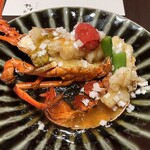 やす多” - 伊勢海老の甘酢かけ