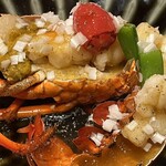 やす多” - 伊勢海老の甘酢かけ