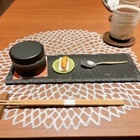 魚坐 - 前菜(お寿司) カラスミ添え