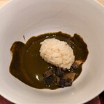 鮨 詠心 - 余った肝ソースに