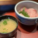 しほう田 - 今日はあら汁でした〜！熱々だしめっちゃ美味しい〜╰(*´︶`*)╯