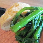 ほのじ - だし巻き玉子とかき菜のお浸し