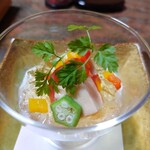 閑祥庵 禅紫 - フルーツトマトの豆乳豆腐