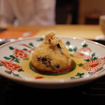 富小路 やま岸 - ◉琵琶湖 天然鰻と牛蒡、銀杏、木耳の飛龍頭 