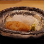 富小路 やま岸 - ◉淡路島 仮屋漁港 鱧(200m指定)焼き霜 梅おろしと山葵、土佐酢と共に