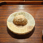 薪鳥新神戸 - ささみのとりぶしをかけたマッシュルーム