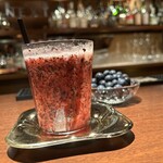 ブルーベリーのカクテル