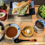 日本料理 滴翠 - 奈良季節野菜の天婦羅丼セット