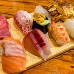 すし楽 - 夜のコース 1,980円  (1/2)