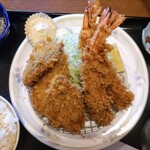 お食事処 大原 - 鯵１枚横取り♪笑