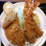 お食事処 大原 - 鯵は付け添えのマヨでも旨いけど､醤油でも抜群♪