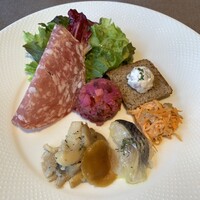 Russian Restaurant ROGOVSKI 銀座 - 本日の前菜とサラダの盛り合わせ