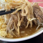 ラーメン もっけだの - 『青唐味噌ラーメンニンニク野菜マシマシ』の麺