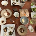 そばきり 日曜庵 - 特注を含めた色んな種類の器で出てきて見てても楽しい