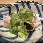 徳ㇵ本也 - 超新鮮なアイナメの肝と鮑の肝にうっとり