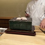 徳ㇵ本也 - 鱧焼き霜　良い香りがします。