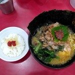 ラーメン 杉田家 - ラーメン並890円＋和風100円+海苔100円＋小ライス100円