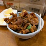 新城仲通り中央酒場 とり吉  - ★★とり皮せんべい 440円 カリカリで美味しい！