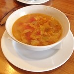 ピッツェリア 薪と石 - ランチのスープ
