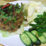 いなかむら - タムクン（海老の叩きのチェンマイ風サラダ）