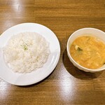 michikusa Cafe - ライスと味噌汁