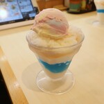 はま寿司 - 白桃とパステルアイスのメルヘンパルフェ