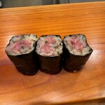 鮨竹 - 追加：葱鮪細巻き