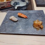 銀座のみこ寿司 - 帆立、海老