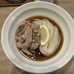 川川うどん - 肉冷ぶっかけ(¥650)