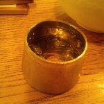 原始焼・二代目・魚々子 - 真ちゅうの杯でいつまでも冷え冷え～