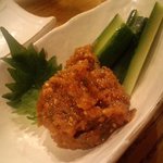 原始焼・二代目・魚々子 - 旨味一杯の叩き梅