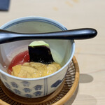 すし宮川 - 雲丹蟹トマト水茄子