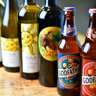 インドのビールやオリジナルカクテルなど種類豊富なドリンク◎