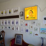 カッフェ ビアンコ - 絵画展されてました！